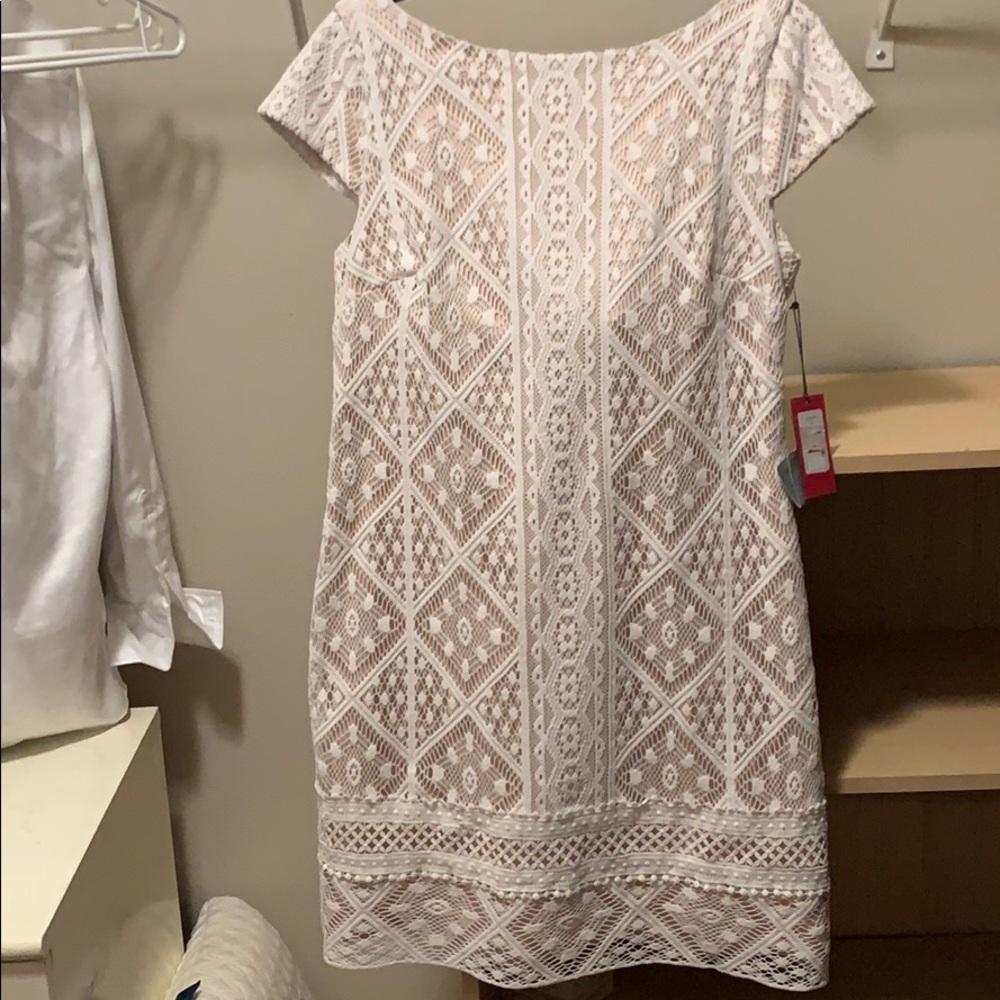 White lace dress